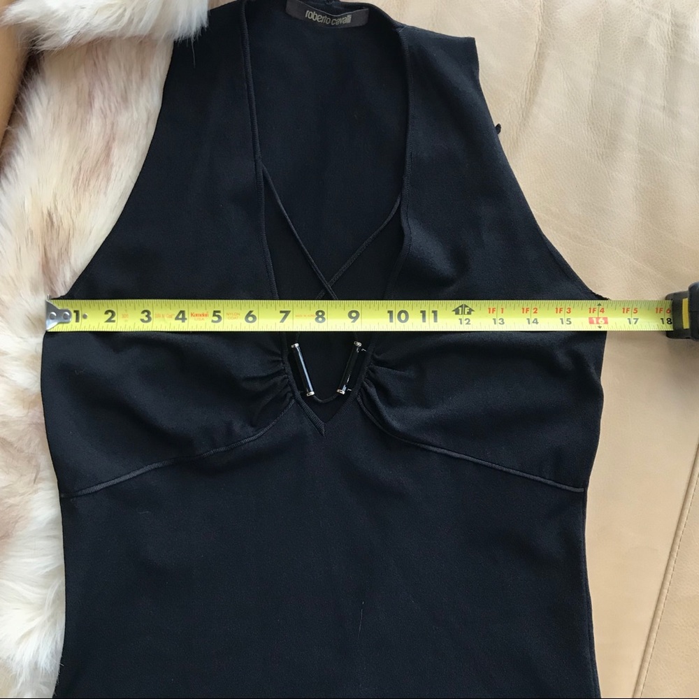 Roberto Cavalli Black knit top size 44/ US SIZE 8 - Picture 5 of 7